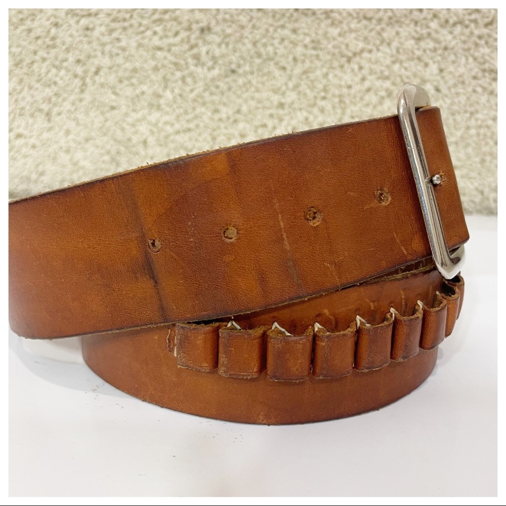 Vintage Belt George Lawrence Cartridge Leather View 4